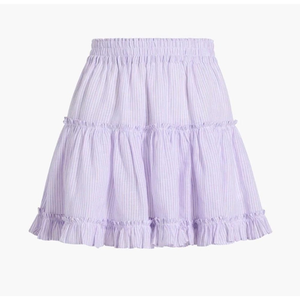 Hill House Lavender Striped Mini Skirt